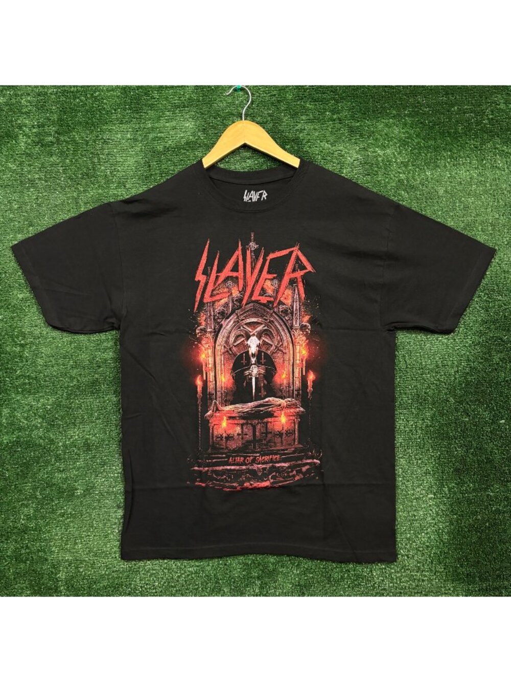 Slayer Altar of Sacrifice Reign in Blood Thrash Metal Band T-Shirt Size Large